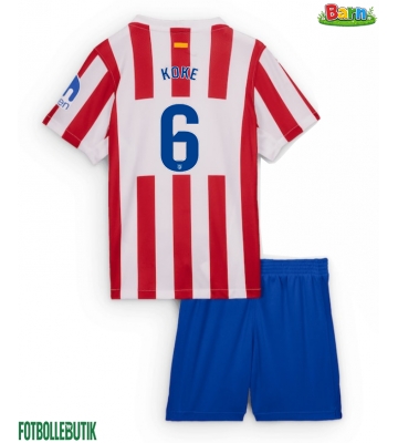 Atletico Madrid Koke #6 Hemmaställ Barn 2025-26 Kortärmad (+ Korta byxor)